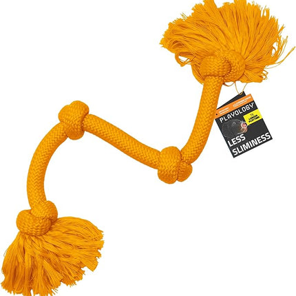 Playology Rope Toys for Dogs | Tug of War Dog Toy for Aggressive Chewers | Cheddar Cheese Scented Dog Toys | Mega Rope Toy for Interactive Play