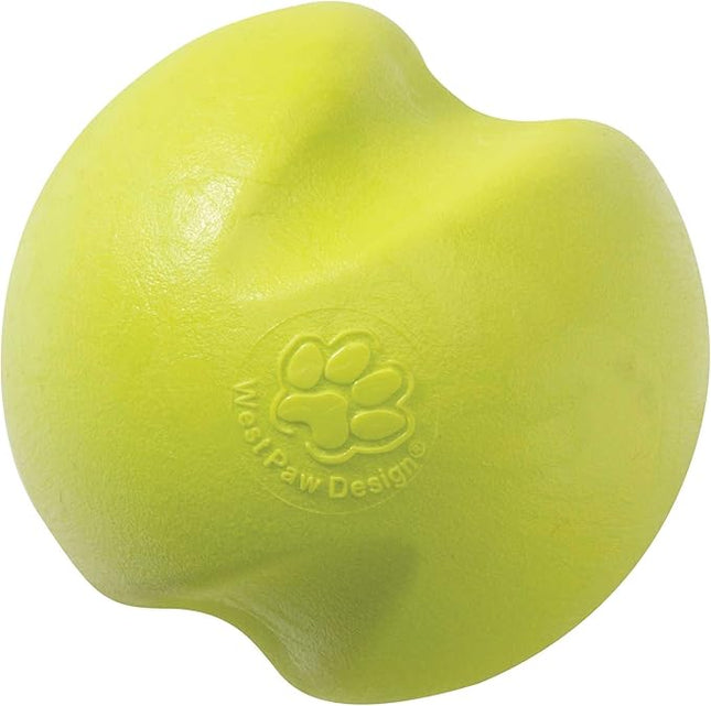 WEST PAW Zogoflex Jive Ball Dog Chew Toy – Bouncing Toys for Dogs, Fetch, Catch, Chewing, Play – Floatable, Recyclable Balls – Latex-Free, Non-Toxic, Dishwasher Safe Dog Toy, Small 2.5", Granny Smith