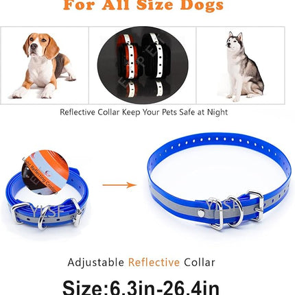 Dog Collar Strap for Most of Electronic Training Shock Collar Receivers-Adjustable Durable Waterproof Odorless 3/4 Inch Collar Replacement for Barking Fence-Pet TPU Collar Strap
