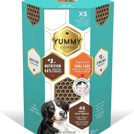Yummy Combs Dog Dental Treat - Extra Small - Protein Formula - 12oz Carton