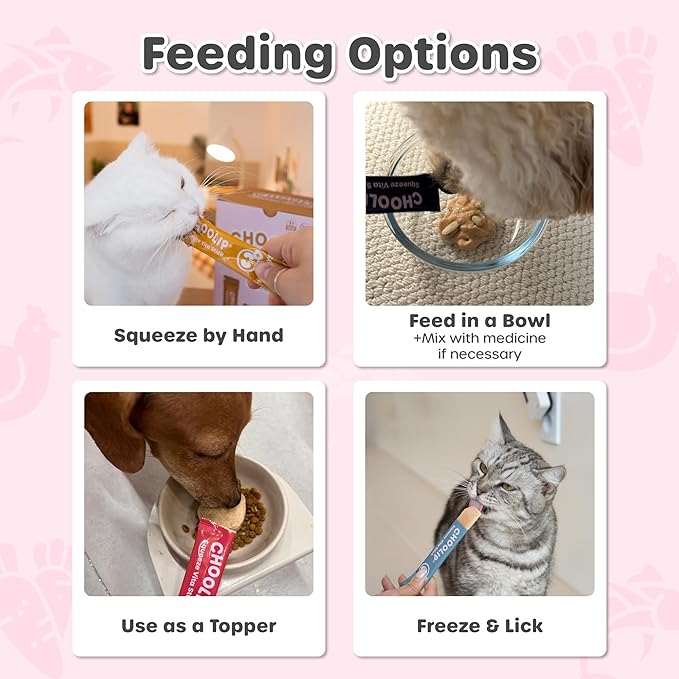 Squeeze Vita Stick Lickable Cat and Dog Treats – 49-Count Variety Pack with Multivitamins, Soft Squeezable Paste for All Life Stages, Supporting Overall Health