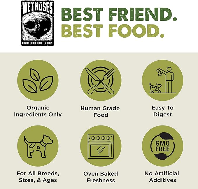 All Natural Dog Treats, Made in USA, 100% USDA Certified Organic, Non-GMO Project Verified, 14 Oz Box, Peanut Butter & Molasses Flavor, 2 -Pack