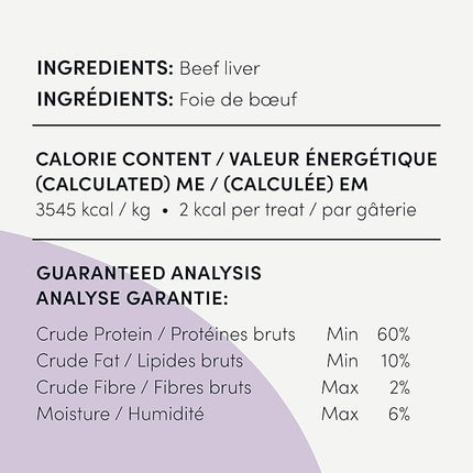 Crumps' Naturals Beef Liver Bites For Pets, 4.8-Ounce