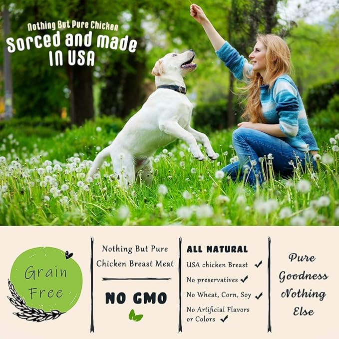 American Paws Chicken Jerky Dog Treats Made in USA (5 LB)