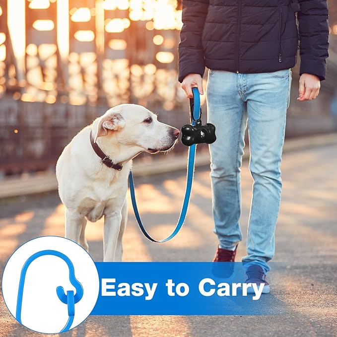 Teling 3000 Count Dog Poop Bags Pet Waste Bags for Poop with 3 Dispensers for Home, Outdoor, Puppy Walking, and Travel, 12 x 8.6 Inch(Blue)