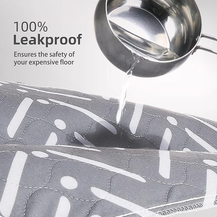 PUPTECK Reusable Dog Pee Pads, 2 Pack Non-Slip Washable Waterproof, Fast Absorbing Puppy Pads Whelping Mat, for Couch, Crate, Potty Training 48" x 60"