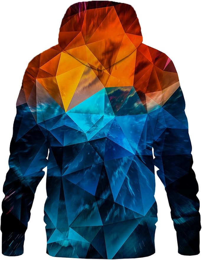 Yasswete Unisex Adults 3D Printed Fashion Hoodies for Men Women Pullover Novelty Sweatshirts with Big Pockets