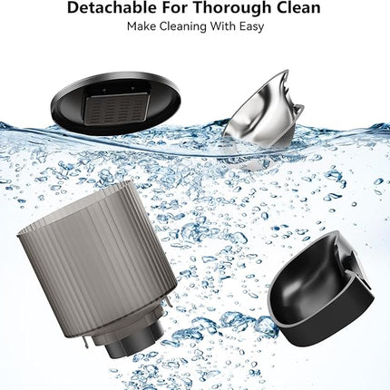 Automatic Cat Feeder: 4L Timed Cats Food Dispenser Programmable 1-6 Meal for Cat and Small Medium Dog- Auto Pet Feeder Easy to Set Up Dual Power Supply with Desiccant Bag| Detachable Washable