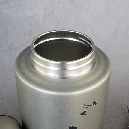 Pet Cremation Urns for Cats Ashes, Up to 60 lbs Cat Memorial Keepsake Urns for Ashes-Medium (Gray)