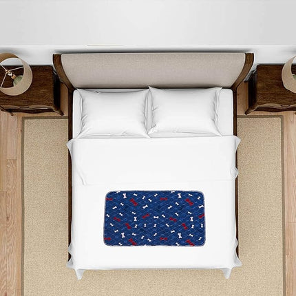 Washable Pee Pads for Dogs + Pet Grooming Gloves - Waterproof & Non-Slip Fast Absorbing Puppy Potty Training Pads,Reusable Whelping Pads, Pee Pad for Guinea Pig Cage,Dog Playpen Mat