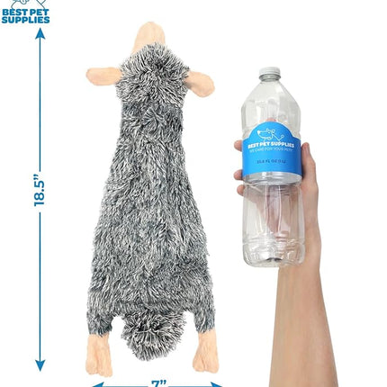 Best Pet Supplies Interactive Squeaky Dog Chew Toy, Ideal Dog Toys for Chewers, Small, Medium & Large Dogs, and Fetch Lovers - Pack of 4 (Various Style-Color), Large