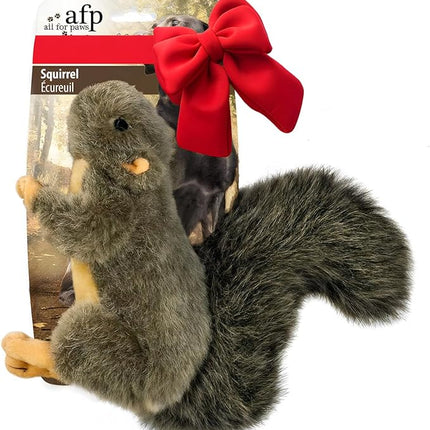 ALL FOR PAWS Interactive Dog Squirrel Plush Squeaky Toy - Perfect Puppy Enrichment Toy, Large