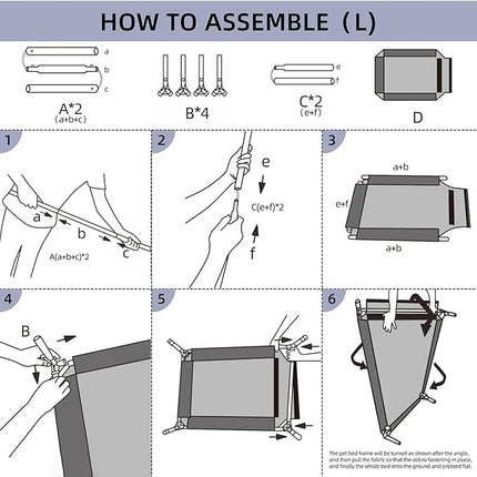 pettycare Elevated Outdoor Dog Bed - Raised Cot for Large Dogs, Heavy Duty Pet Cots Waterproof, Cooling, Washable Breathable Teslin Mesh, Durable, Non Slip, 42 Inch, Black