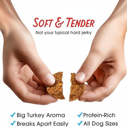 Farmland Traditions Filler Free Dogs Love Turkey & Sweet Potato Premium Jerky Treats for Dogs, 6 oz. Bag