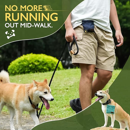 ETIAL Dog Treat Pouch,Portable Puppy Dog Training Treat Bag,Hand Free Dog Walking Bag,Auto Closing Pet Feed Snack Reward Pocket,Dog Food Dispenser for Pet Puppy Travel or Outdoor Use (Red)