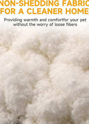 Ombre Gradient Round Cat Bed for Indoor Cats, Chunky Knit Washable & Plush Pet Bed, Cozy Nest with Non-Slip Bottom for Small Medium Cats