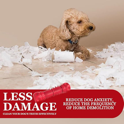 Dog Squeaky Toys for Aggressive Chewers, Durable Chew Toys for Large Medium Breed Dog, Dog Toys, Tough Durable Dogs Toys with Natural Rubber