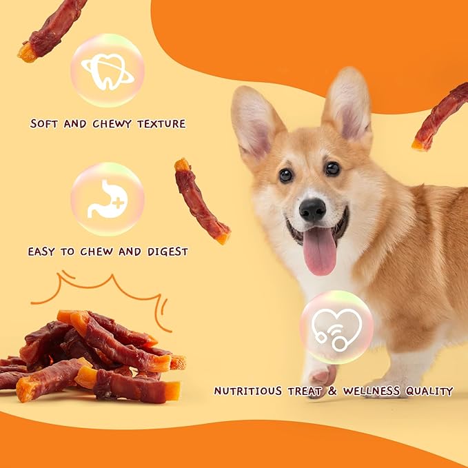 Jungle Calling Sweet Potato & Duck Dog Treats, Vegetarian, Nutritious and Delicious Snacks for Your Furry Friend, 10.6 oz