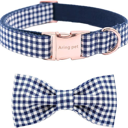 ARING PET Bowtie Dog Collar Adjustable Collars with Bow Tie for Dogs Small Medium Large
