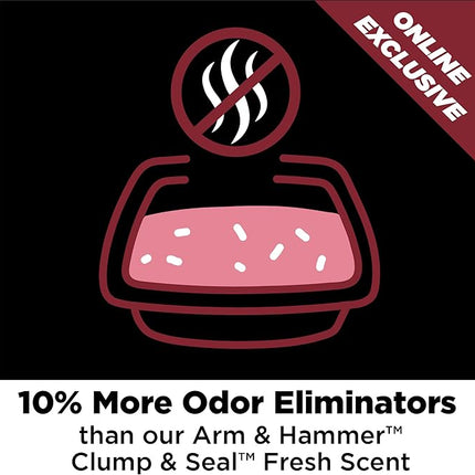 ARM & Hammer Clump & Seal Platinum Cat Litter, Multi-Cat, 14-Day Odor Control, Rock-Hard Clumps, 37 lbs – Powerful Odor Eliminator with Baking Soda