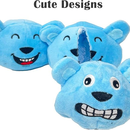 Jalousie Dog Squeaky Toys Value Set Non-Toxic Squeaky Balls Toss Fetch TPR Rubber Puppy Toys Spikey Dog Chew Toy for Small Medium Breed Pet Toys for Puppy (Panda N' Rabbit)