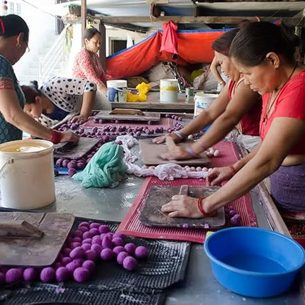Wool Cat Balls - Safe Silent Felt Ball Toys - Fun Colorful Soft Quiet Wool Kitty Toys - Unique for Cat Lovers - Hand Made in Nepal