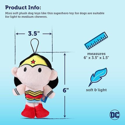 DC Comics for Pets Superman Large Plush Figure Dog Toy | Squeaky Plush Dog Chew Toy for All Dogs | Fun, Soft, and Safe Jumbo Size Superman Dog Toy, 12 Inch