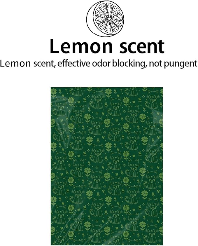 Biodegradable Dog Poop Bags Rolls with Pull-Ring Dispenser - 5 Fresh Scents, Large 9x13 Inch Plant-Based Bags, Leakproof & Easy Tear (Lemon Scent, Dark Green,240 Count, 16 Rolls)