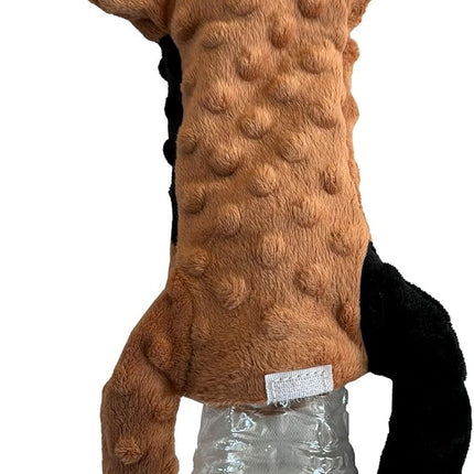 SPOT Skinneeez Extreme Stuffers Cow - Stuffing Free Dog Toy With Squeaker & Rip Stop Mesh Lining for Durability- Insert Plastic Bottle for Extra Crunch, For Small to Medium Puppies & Dogs - 14in