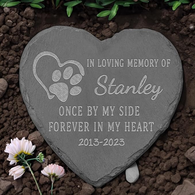 Dog Memorial Gifts for Loss of Dog, Pet Stones Dogs, Gifts, Cat Stones, Sympathy Gift, Pet, 4''×4''/10×10cm