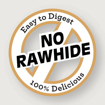 SmartBones Stuffed Twistz with Peanut Butter, Rawhide-Free Chews for Dogs Stuffed with Pork Flavor, 6 Twistz