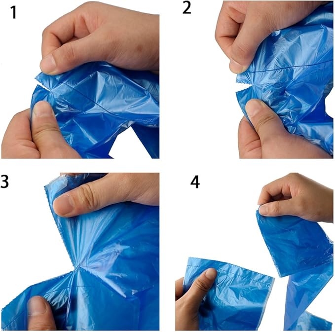 Poop Bags-Dog Waste Bags, 60 Rolls /1200 Counts Doggy Poop Bags, Unscented + 2 Dispensers