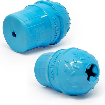 SodaPup Ice Cream Cone – Durable Dog Treat Dispenser & Chew Toy Made in USA from Non-Toxic, Pet Safe, Food Safe Natural Rubber Material for Mental Stimulation, Problem Chewing, Calming Nerves, & More