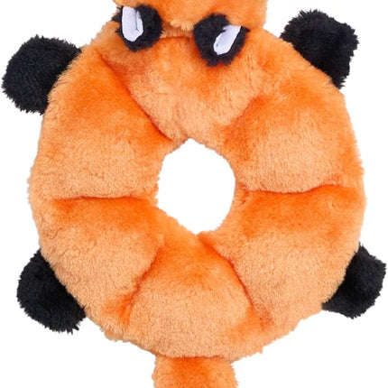 ZippyPaws Loopy - No Stuffing Dog Toys to Keep Them Busy, for Small, Medium, & Large Dogs, Squeaky Pet Toy for Boredom, Unstuffed Chew Toy, Soft Plush Puppy Products, Fox - 10"