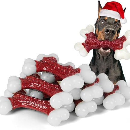 6-Pack Tough Dog Toys, Toys for Aggressive Chewers Large Breed, Chew Dogs, Bone Toy Nylon Dogs Almost Indestructible