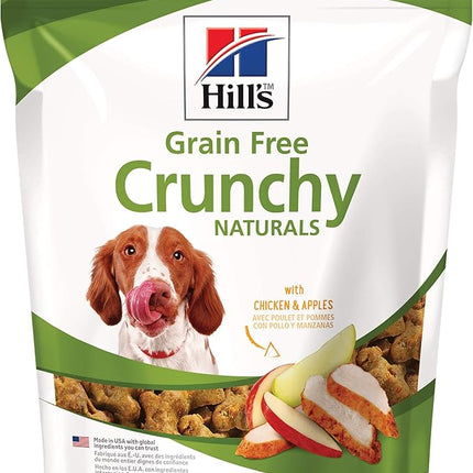 Hill's Grain Free Crunchy Naturals Treats, All Life Stages, Great Taste, Dog Treats, Chicken & Apples, 8 oz Bag
