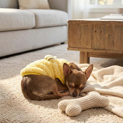 FLAdorepet 3 Packs Teacup Dog Cat XXS Clothes for Chihuahua Yorkie,Winter Warm Fleece Puppy Pet Clothes Sweater Shirt Vest for Mini Newborn Extra Small Dogs (3 Packs, XXS(Pet 1-2LBS))