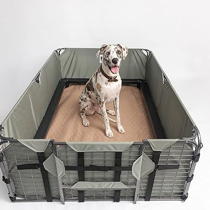 EZwhelp Reusable Dog Pee Pads - Waterproof Training Pads for Dogs, Washable & Sanitary, Rounded Corners, Laminated, Lightweight, and Durable,Pet Essentials for Puppy Training and Whelping - 17" x 20"