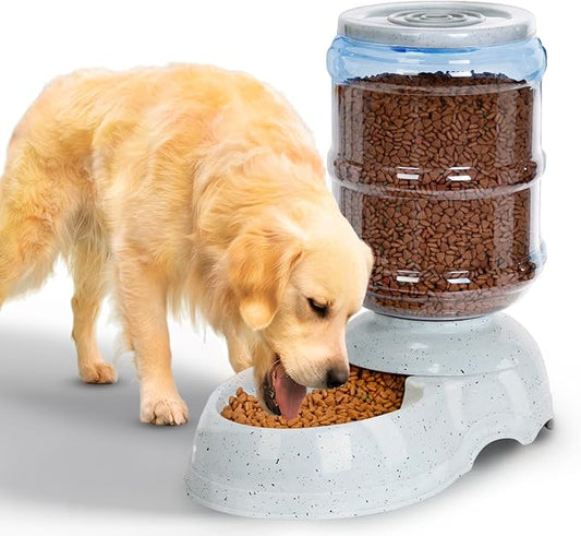Kenond 3 Gallon Gravity Feeder, Automatic Dog Feeder, Dog Food Dispenser for Large Breed