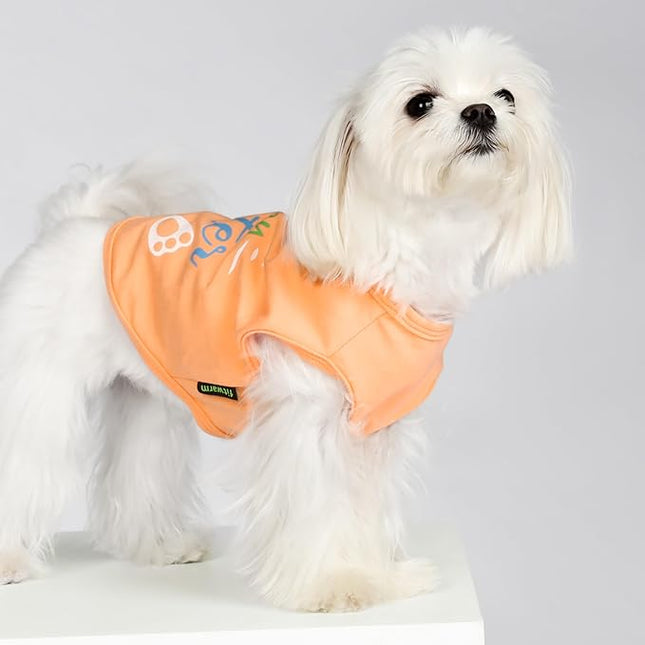 Fitwarm Happy Easter Bunny Dog Shirt, Easter Dog Clothes for Small Dogs Boy Girl, Cute Pet Outfit, Green, Blue, White, Orange, XXL