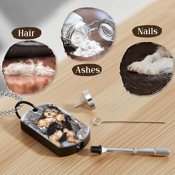 Custom Pet Necklace, Personalized Dogs Necklaces for Women, Dogs Remembrance Jewelry, Picture Necklace Personalized Photo, Customized Dog Memorial Gifts for Loss of Dog