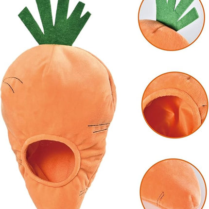 Amazon Basics Interactive Hide and Seek Squeaky Dog Plush Toy, Rabbit and Carrot, Orange and White, 5-Pack