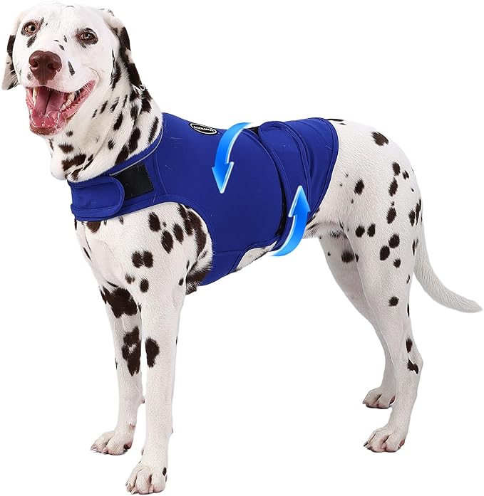 Dog Anxiety Vest and Shirt, Skin-Friendly Calming Shirt - Thunder Jacket for Pet Vet Visits - Dog Jacket for Thunder, Fireworks, Anti Anxiety Vest for Pet Without Medicine & Training