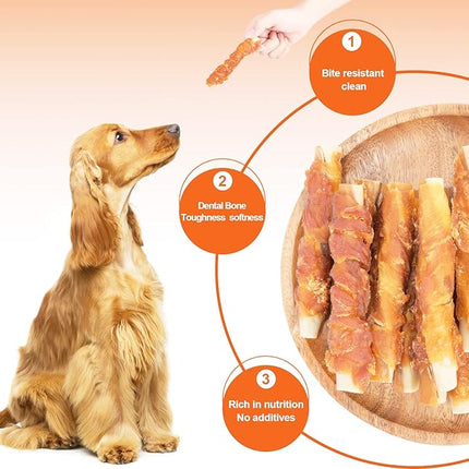 Dog Treats Biscuits Chicken and Teeth Cleaning Sticks Puppy Training Treats 1 lb/454g