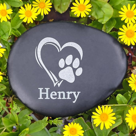 Personalized Pet Memorial Stones Gifts - Cat Memorial Stones - Dog Memorial Gravestone - Bereavement Gifts for Loss of Pet Dog - Loss of Pet Sympathy Gifts - Pet Memorial Gifts for Dogs Cats