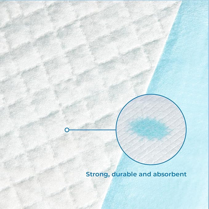 Best Pet Supplies Puppy Pads - Disposable, Dog Training Potty, Super Absorbent Baby Blue Puppy Pee Pads for Dogs (300 Count)