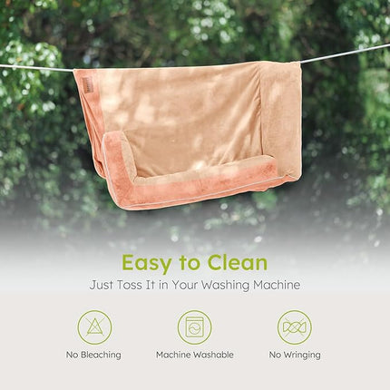 Extra Large Dog Bed, Orthopedic Dog Bed with Cooling Gel Memory Foam, Waterproof XL Pet Bed with Removable Washable Cover, 42" Pet Sofa Couch Dutch Velvet with Bone Toy, Peach Pink