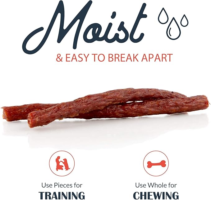 Flourish Pets Angus Beef Jerky Sticks, Dog Treats, Healthy Training Chews (8 Ounces)