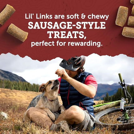 Zuke’s Lil’ Links Dog Treats for Dogs of All Sizes, Snacking Sausage Treats for Dogs, Pet Treats made with Real Chicken & Apple, 6 oz. Resealable Pouch - 6 oz. Bag