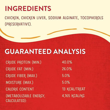 Stella & Chewy's Freeze-Dried Raw Wild Weenies Dog Treats - High-Protein Training Treats for Dogs & Puppies - All-Natural Chicken Recipe with 97% Meat & Organs - USA Made - 3.25 oz Bag